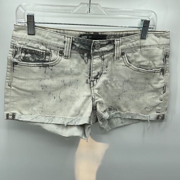 Levi’s bleached distressed reverse tie dye jean shorts jorts 29 EUC bleach dye - Picture 4 of 12